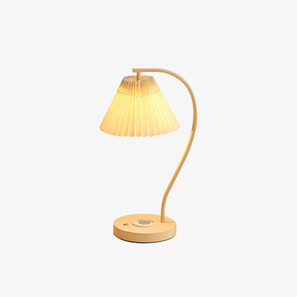 Crescini Table Lamp | Pleated Shade | White
