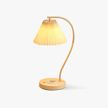 Crescini Table Lamp | Pleated Shade | White