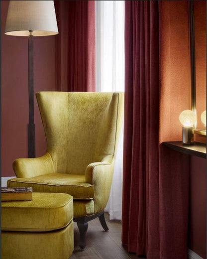 Crystal Table Lamp | Hand-Cut Clear Glass | Gold Brass Base