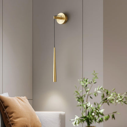 Crystal Wall Lamp | Conical Design | Brass or Black