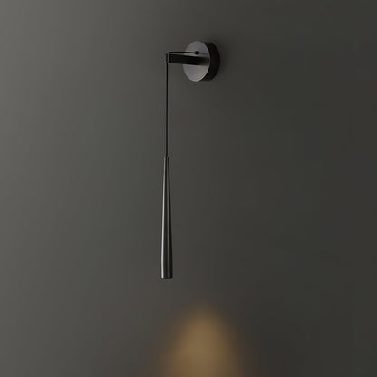 Crystal Wall Lamp | Conical Design | Brass or Black