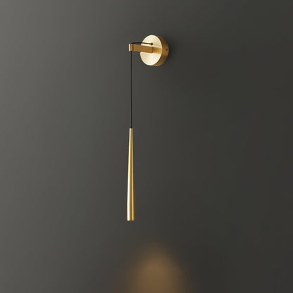 Crystal Wall Lamp | Conical Design | Brass or Black