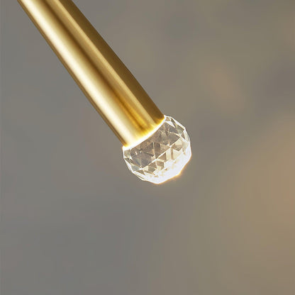 Crystal Wall Lamp | Conical Design | Brass or Black
