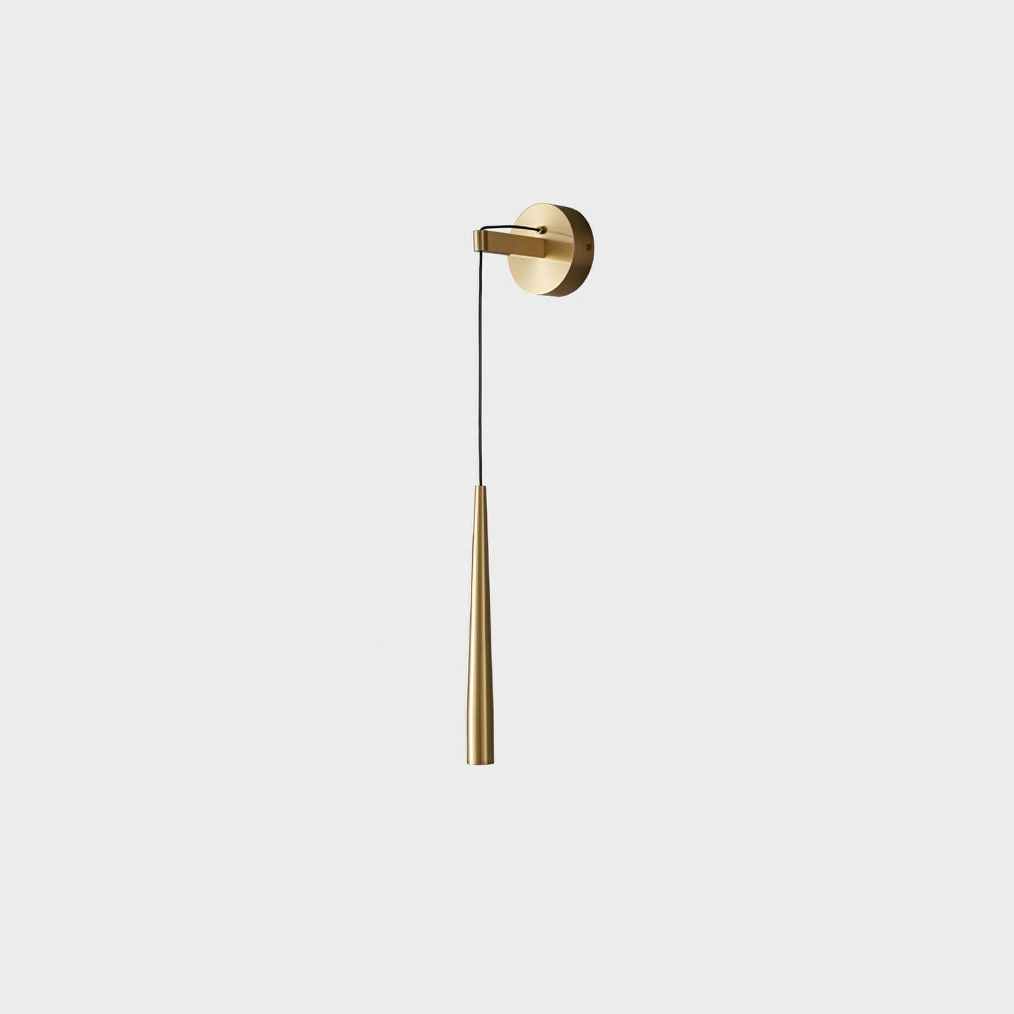 Crystal Wall Lamp | Conical Design | Brass or Black