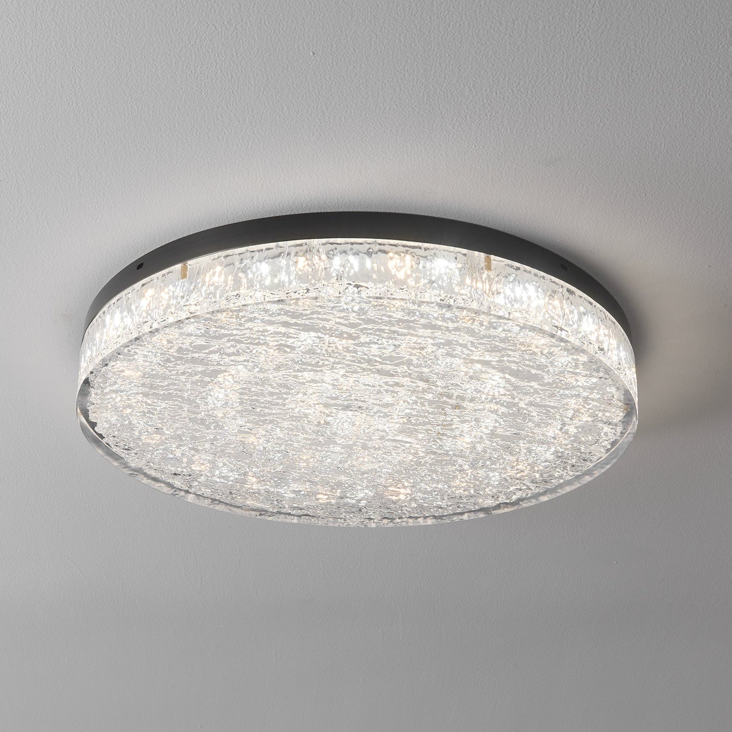 Crystal Core Ceiling Lamp | Brass & Resin | Warm/Neutral/Cool Light