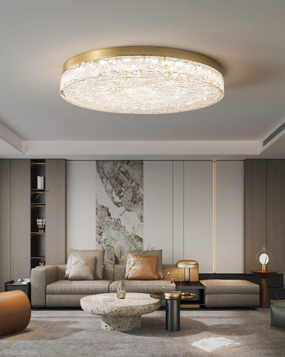 Crystal Core Ceiling Lamp | Brass & Resin | Warm/Neutral/Cool Light