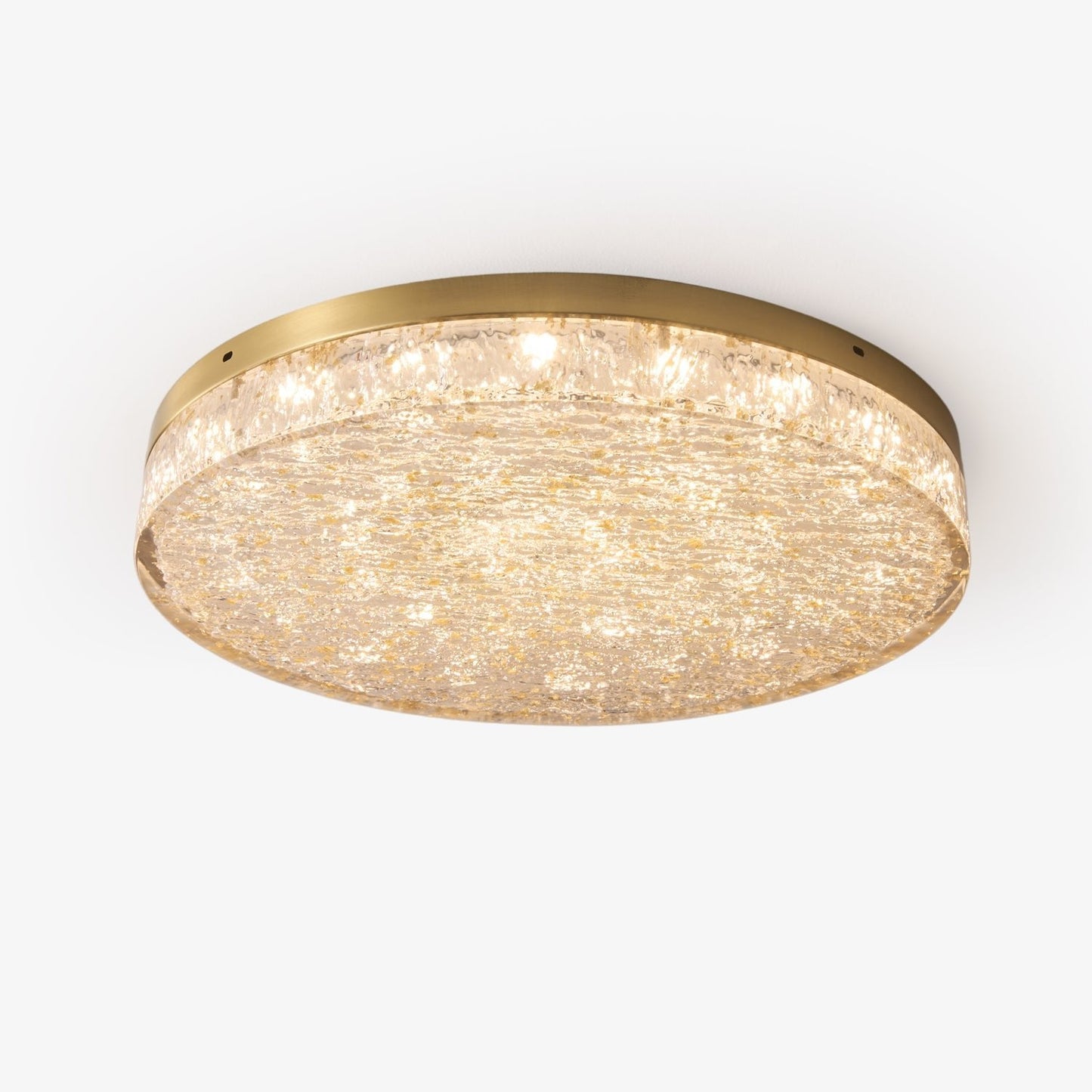 Crystal Core Ceiling Lamp | Brass & Resin | Warm/Neutral/Cool Light