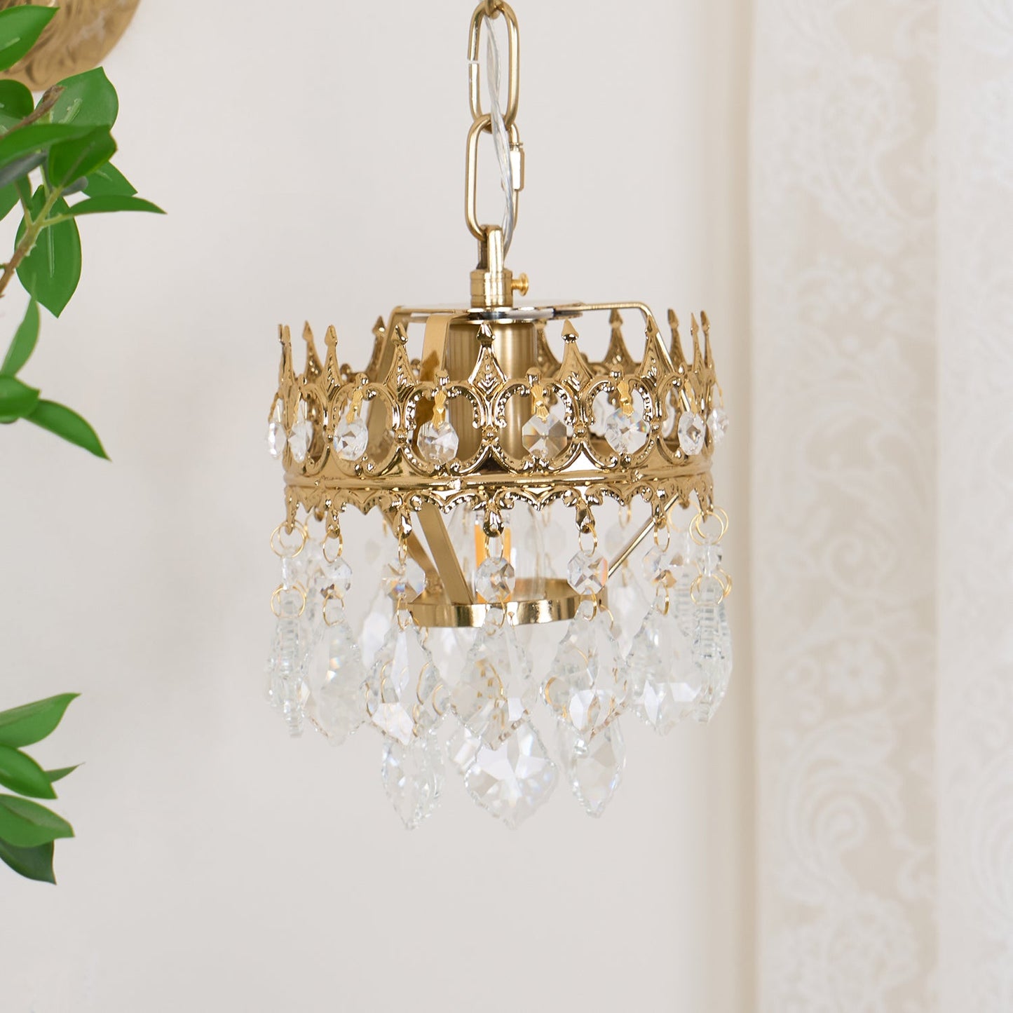 Crystal Crown Sconce | Crystal & Iron | Copper Plated