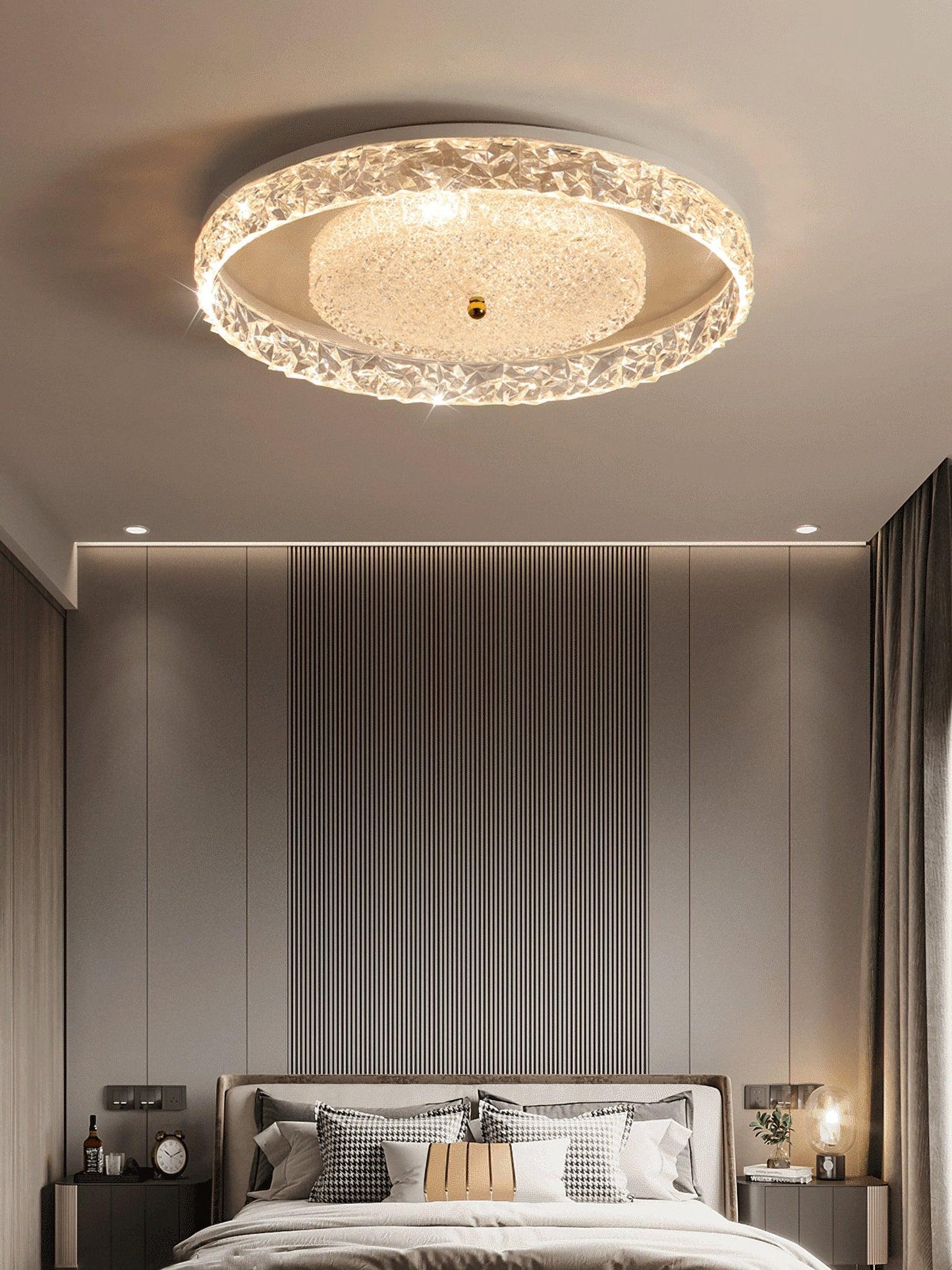 Crystal Ceiling Lamp | Crystal | White, Black, Gold