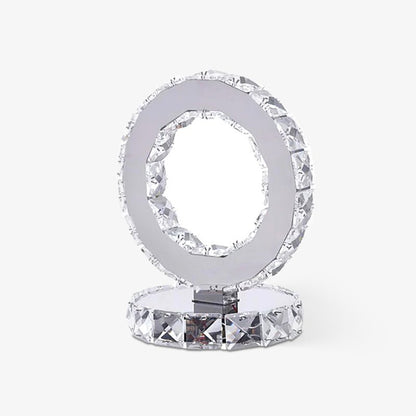 Crystal Rings Table Lamp | Stainless Steel, Crystal | Chrome