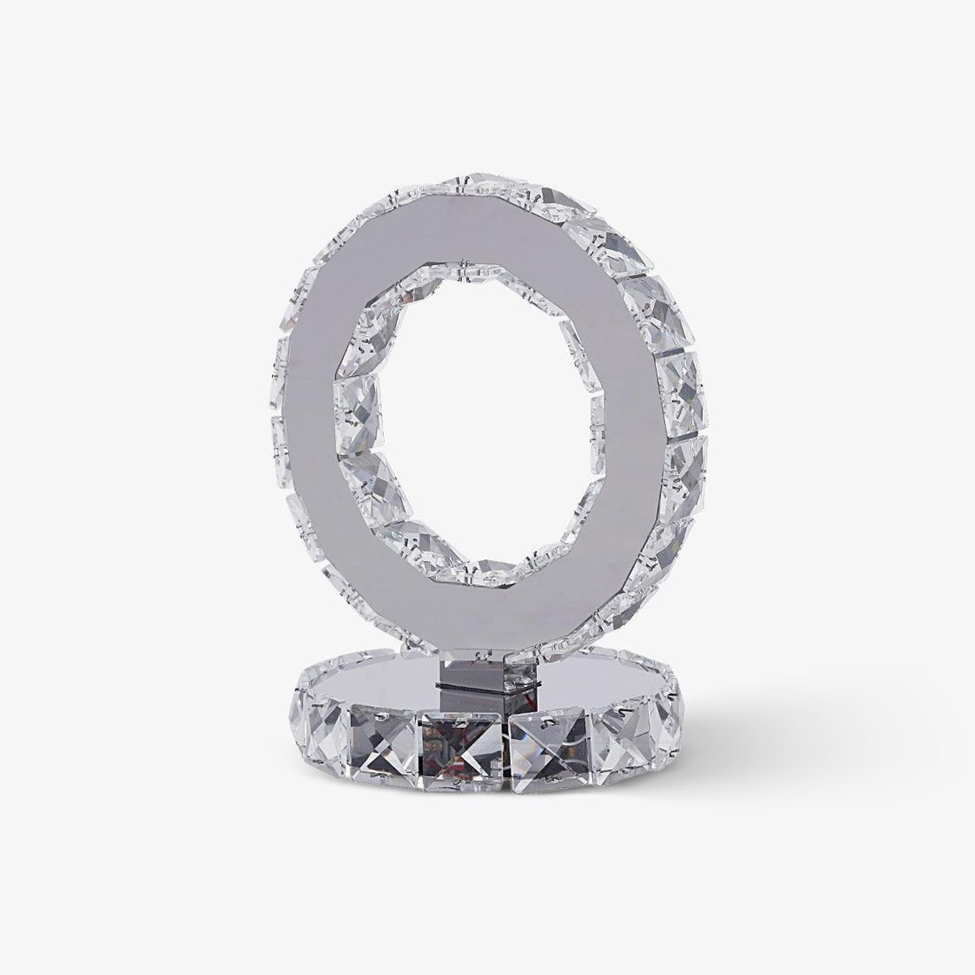 Crystal Rings Table Lamp | Stainless Steel, Crystal | Chrome