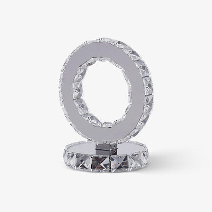 Crystal Rings Table Lamp | Stainless Steel, Crystal | Chrome