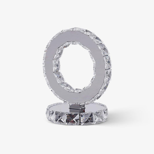 Crystal Rings Table Lamp | Stainless Steel, Crystal | Chrome
