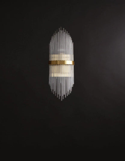 Crystal Wall Lamp | Brass & Crystal | Set of 2