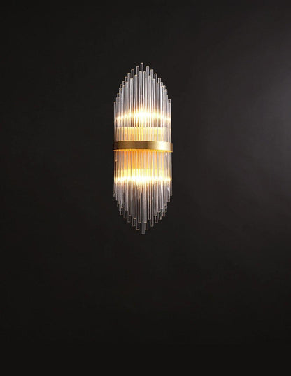 Crystal Wall Lamp | Brass & Crystal | Set of 2