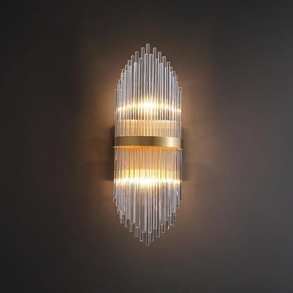 Crystal Wall Lamp | Brass & Crystal | Set of 2