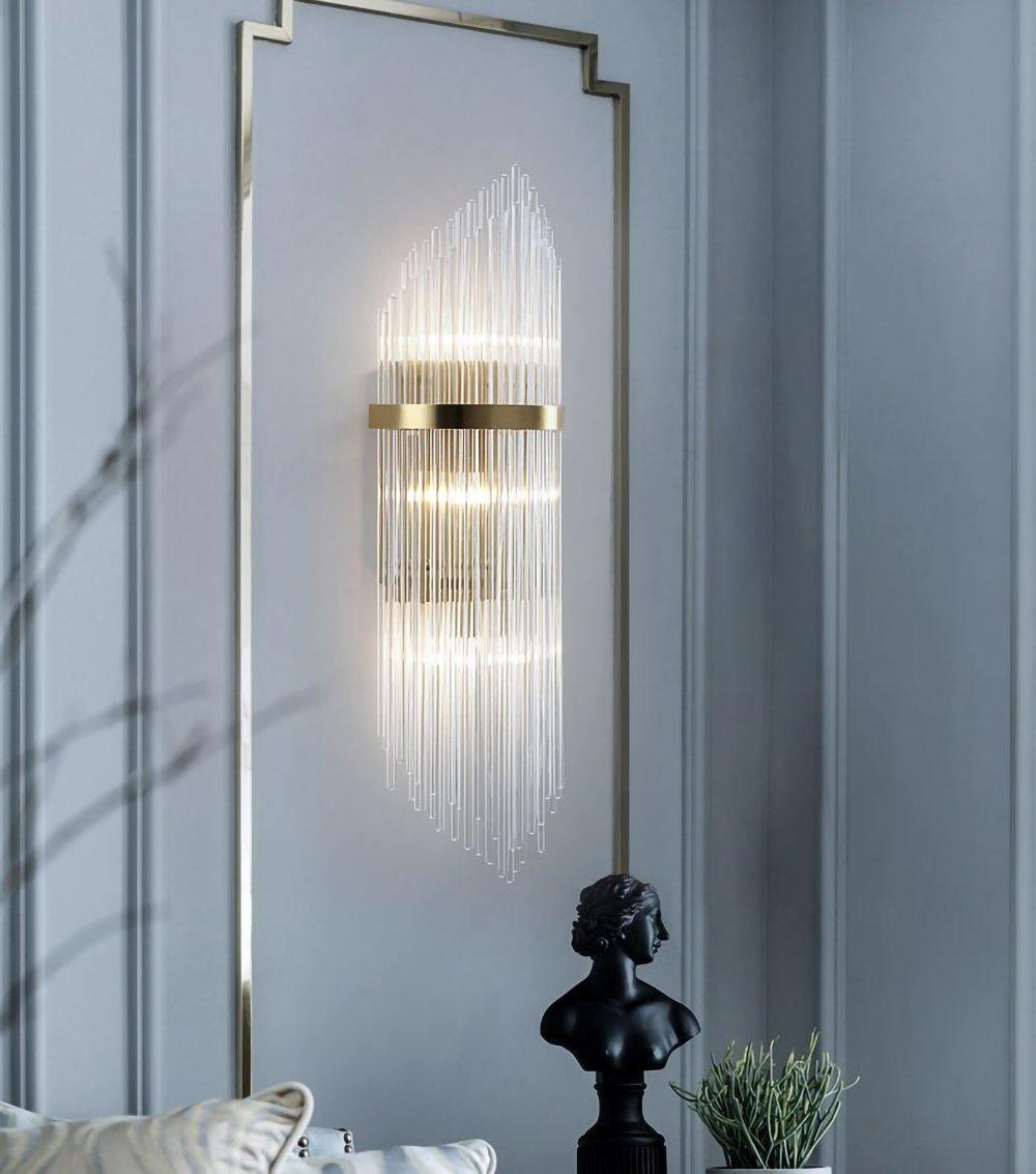 Crystal Wall Lamp | Brass & Crystal | Set of 2