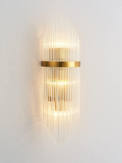Crystal Wall Lamp | Brass & Crystal | Set of 2