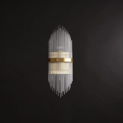 Crystal Wall Lamp | Brass & Crystal | Set of 2
