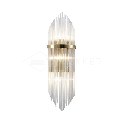 Crystal Wall Lamp | Brass & Crystal | Set of 2