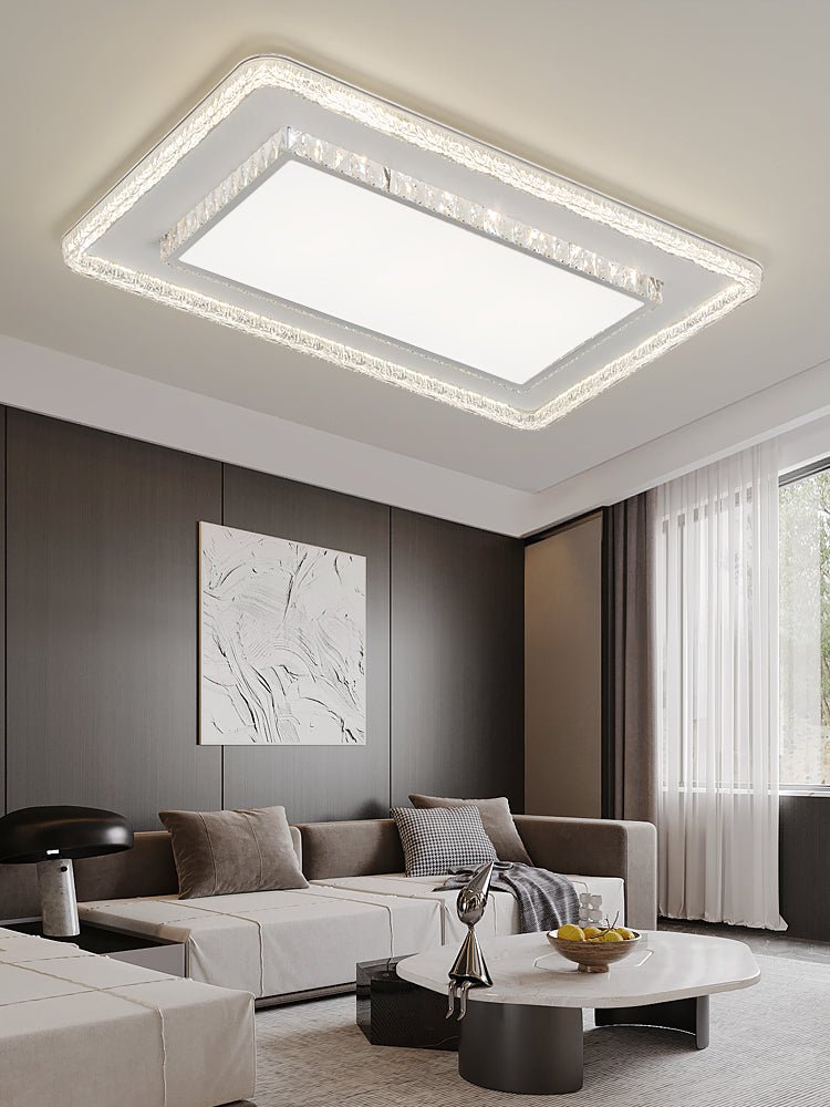 Crystalara Ceiling Light | K9 Crystal & Iron | White
