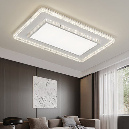 Crystalara Ceiling Light | K9 Crystal & Iron | White