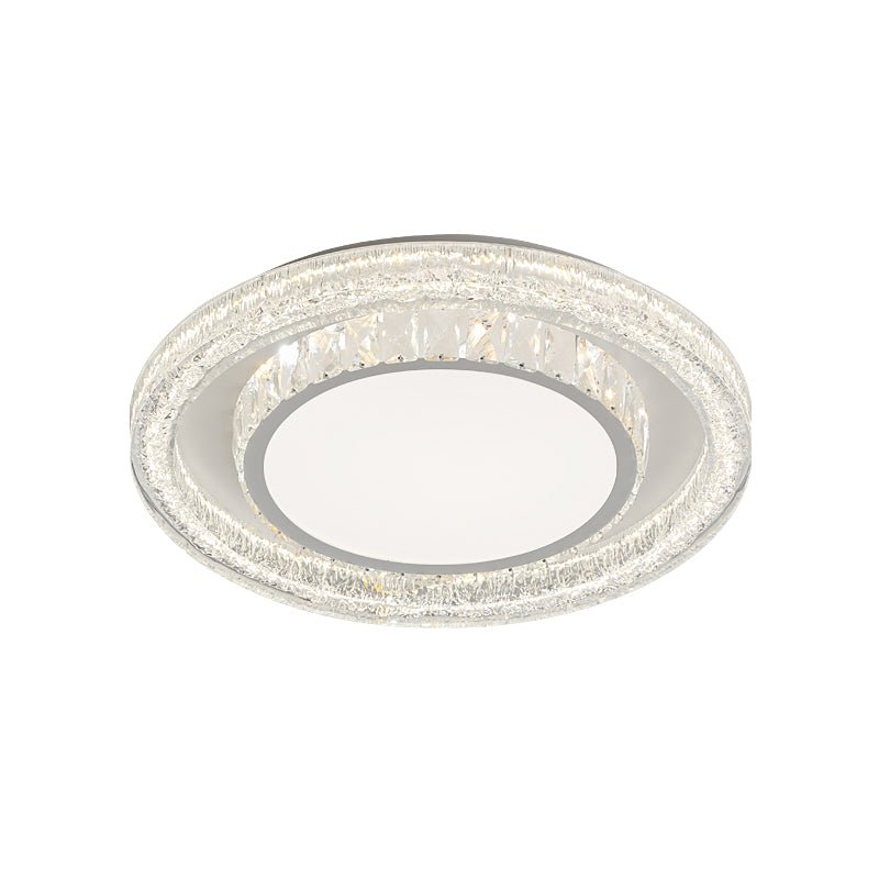 Crystalara Ceiling Light | K9 Crystal & Iron | White