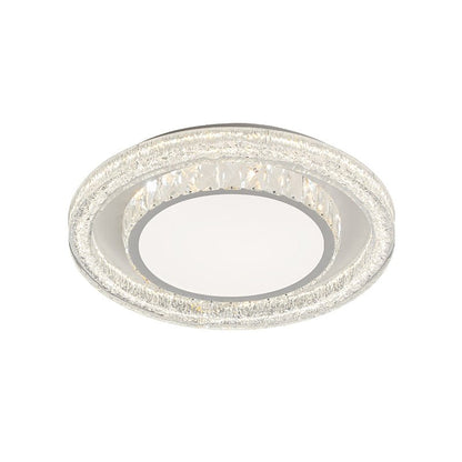 Crystalara Ceiling Light | K9 Crystal & Iron | White