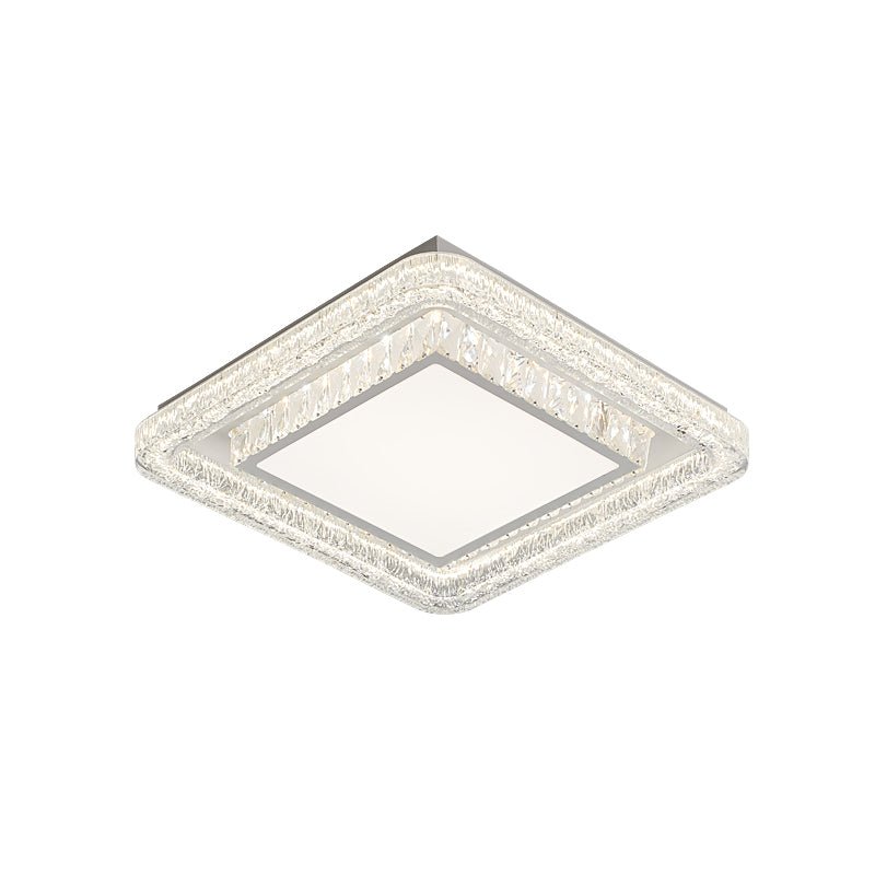 Crystalara Ceiling Light | K9 Crystal & Iron | White