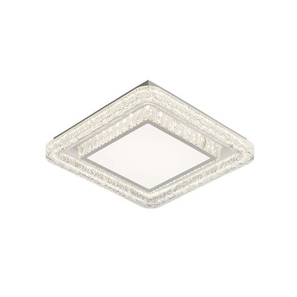 Crystalara Ceiling Light | K9 Crystal & Iron | White