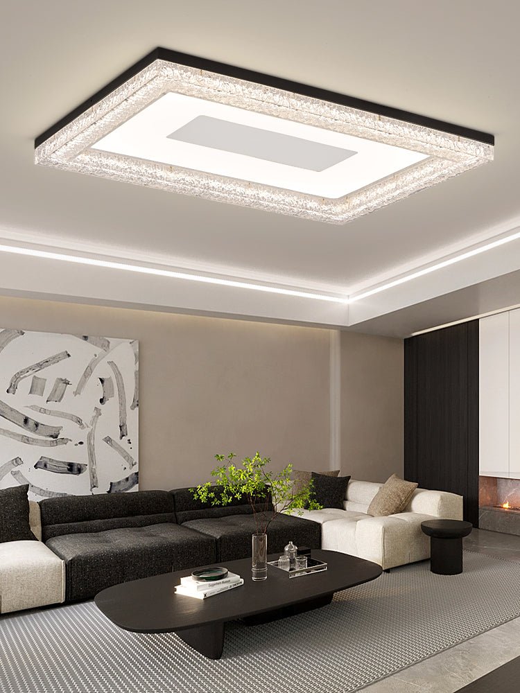 Lumora Resin Ceiling Light | Resin & Metal | Gold, Black, Clear