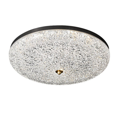 Crystalline Round Ceiling Lamp | Brass & Acrylic | Various Sizes