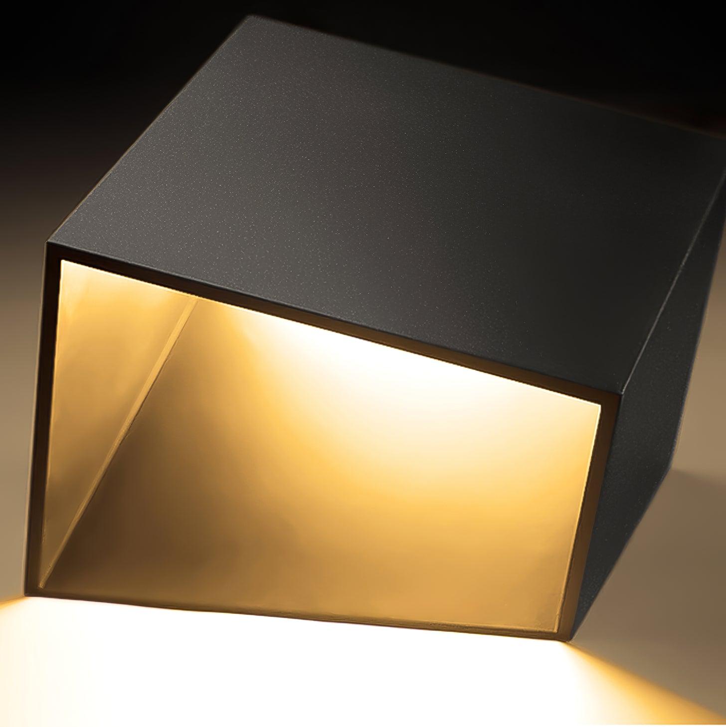 Cube Garden Light | Stainless Steel | Black