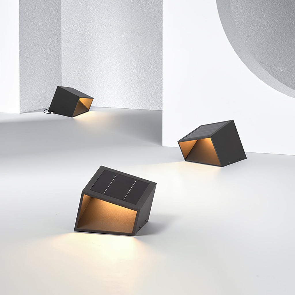 Cube Garden Light | Stainless Steel | Black
