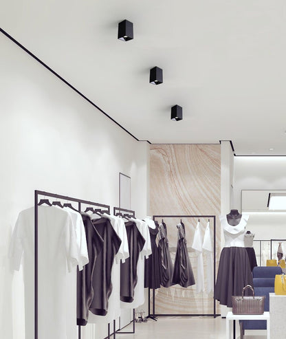 Cube Spotlight | Black Metal LED | Multiple Sizes