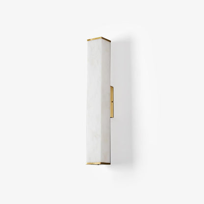 Cuboid Wall Light | Alabaster & Brass | Modern Design