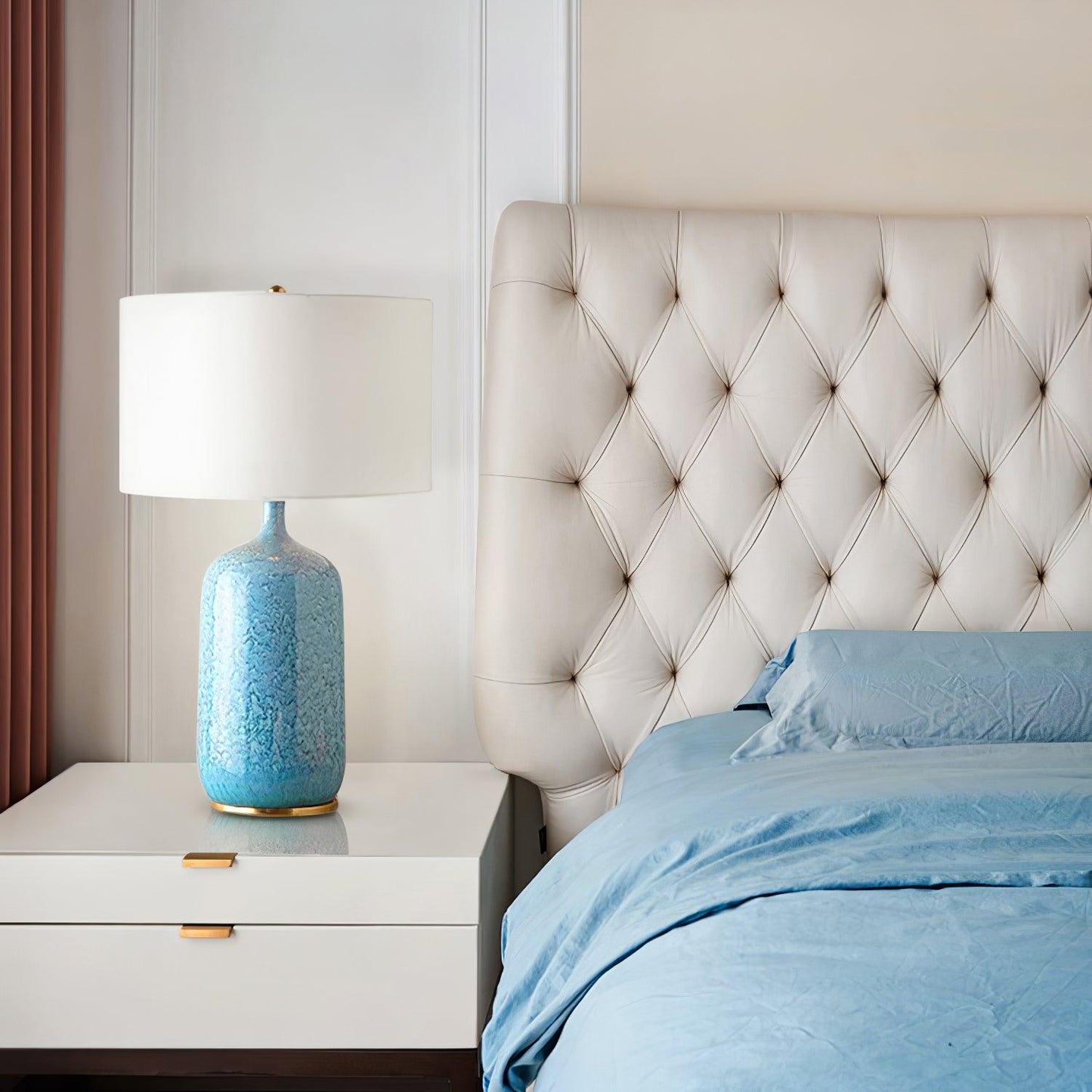 Culloden Table Lamp | Ceramic | Blue