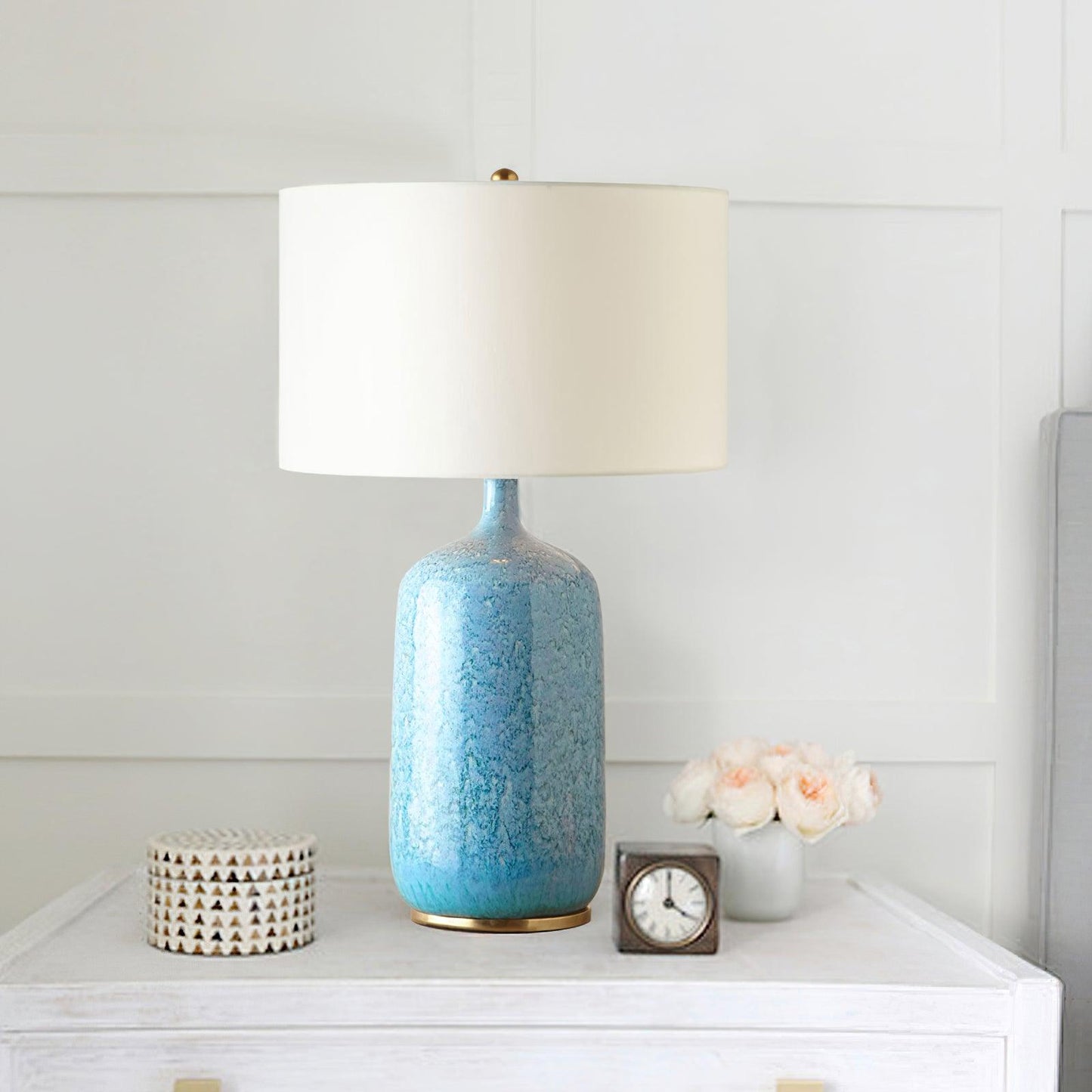 Culloden Table Lamp | Ceramic | Blue