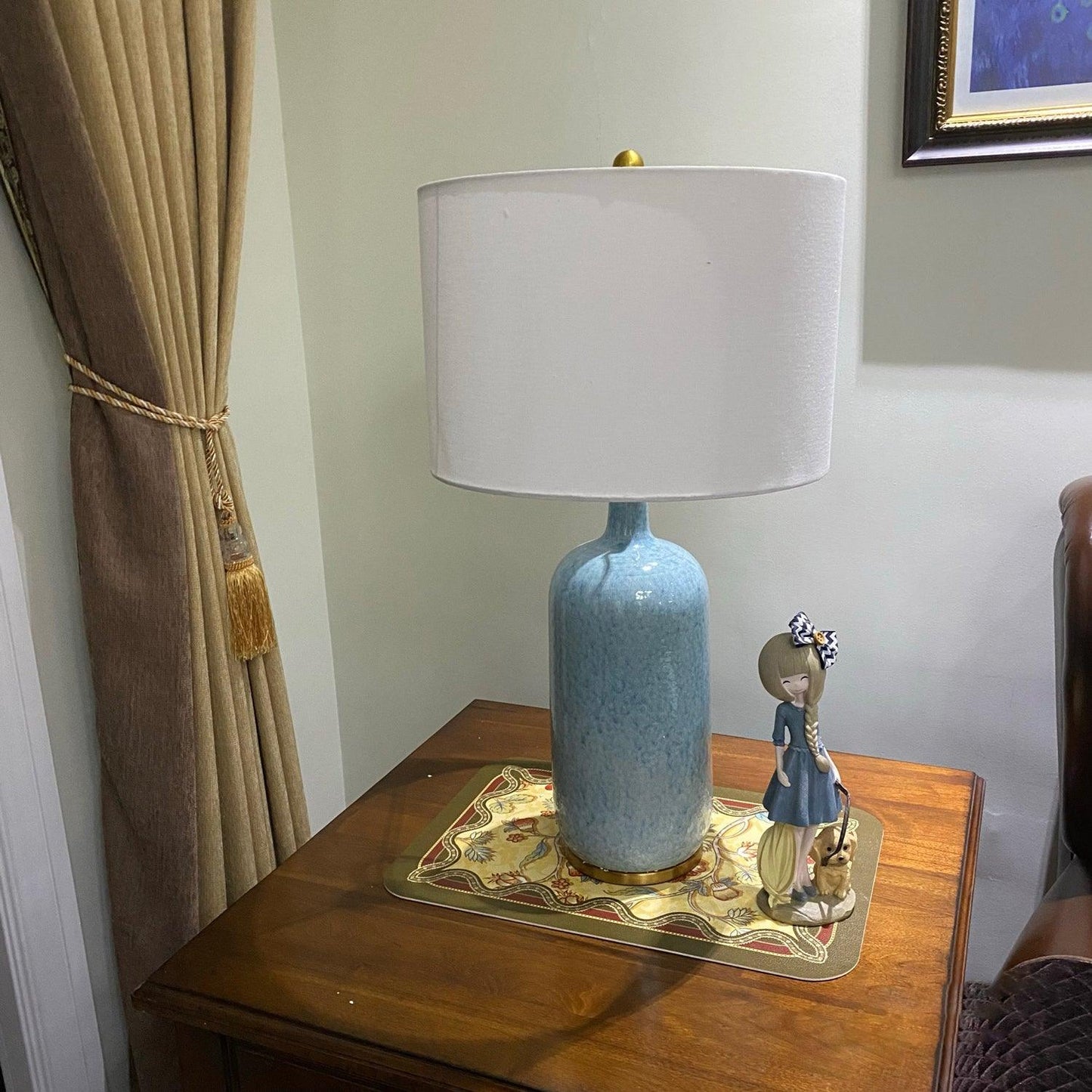 Culloden Table Lamp | Ceramic | Blue