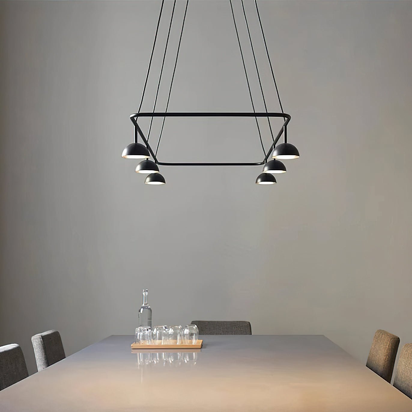 Cupolina Chandelier | Black Metal | 120cm Length