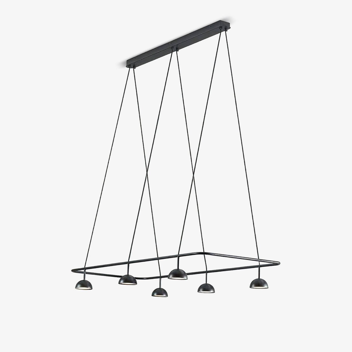 Cupolina Chandelier | Black Metal | 120cm Length