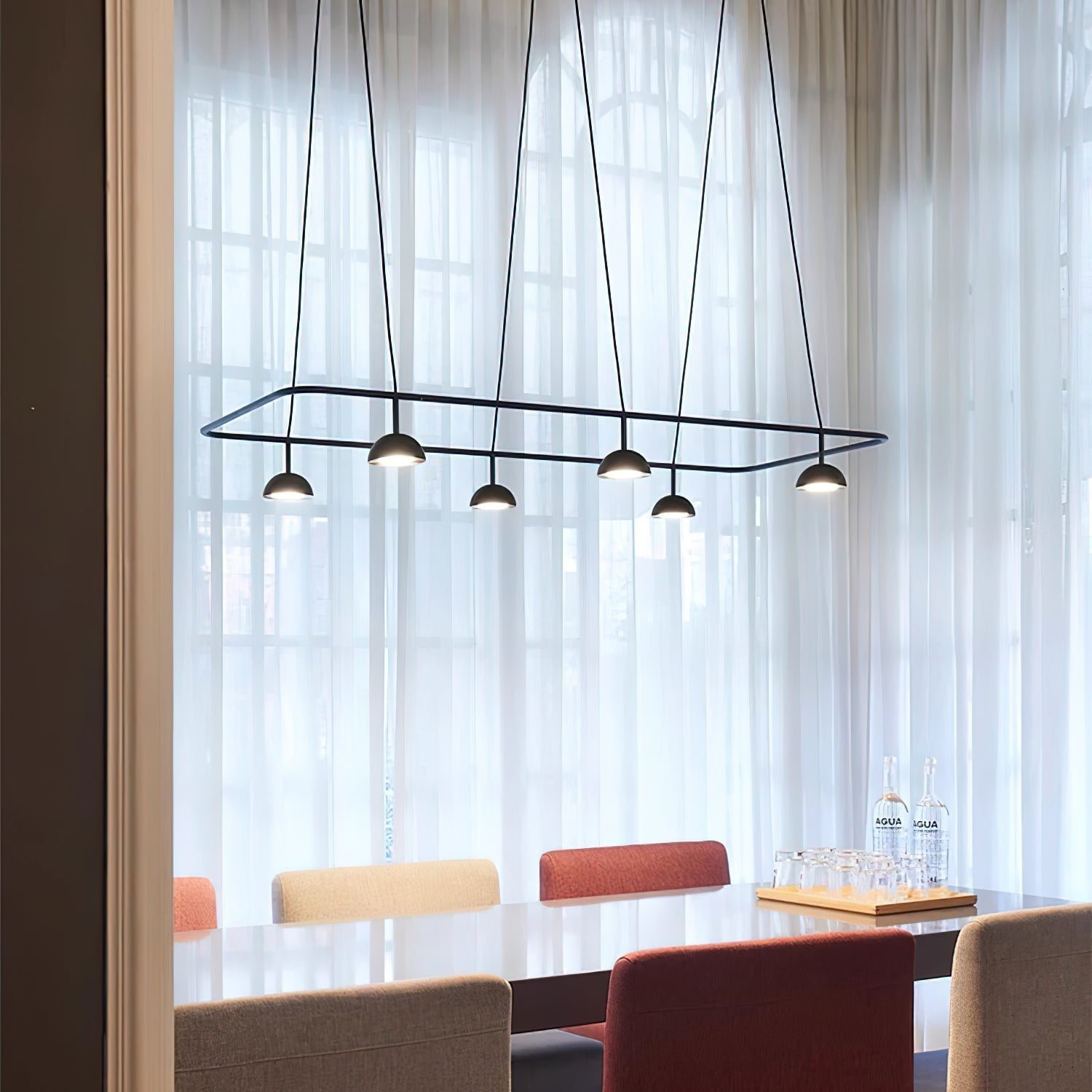 Cupolina Chandelier | Black Metal | 120cm Length