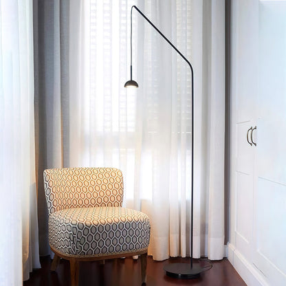 Cupolina Floor Lamp | Black Metal | 179 cm Tall