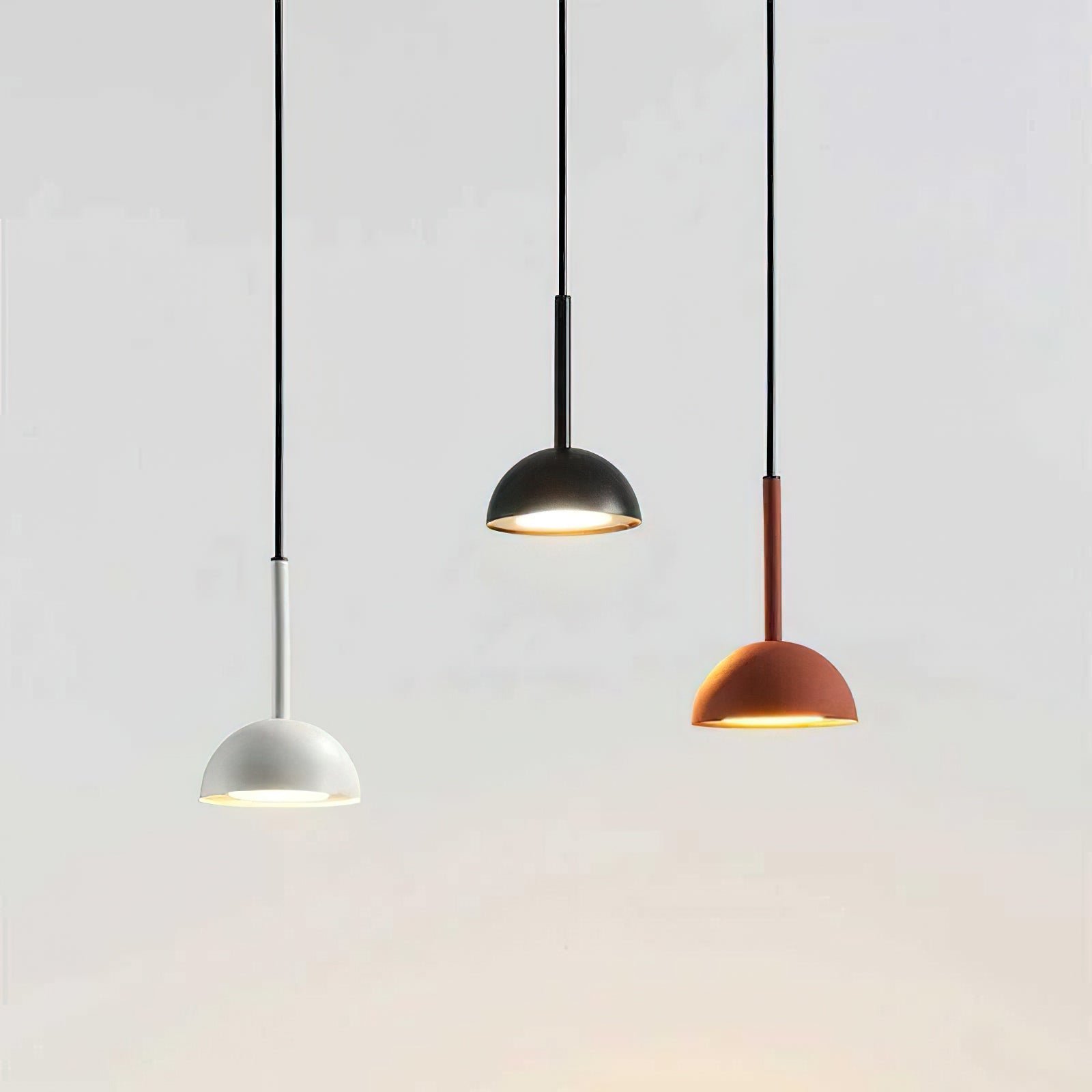 Cupolina Pendant Light | Metal | White, Black, Orange