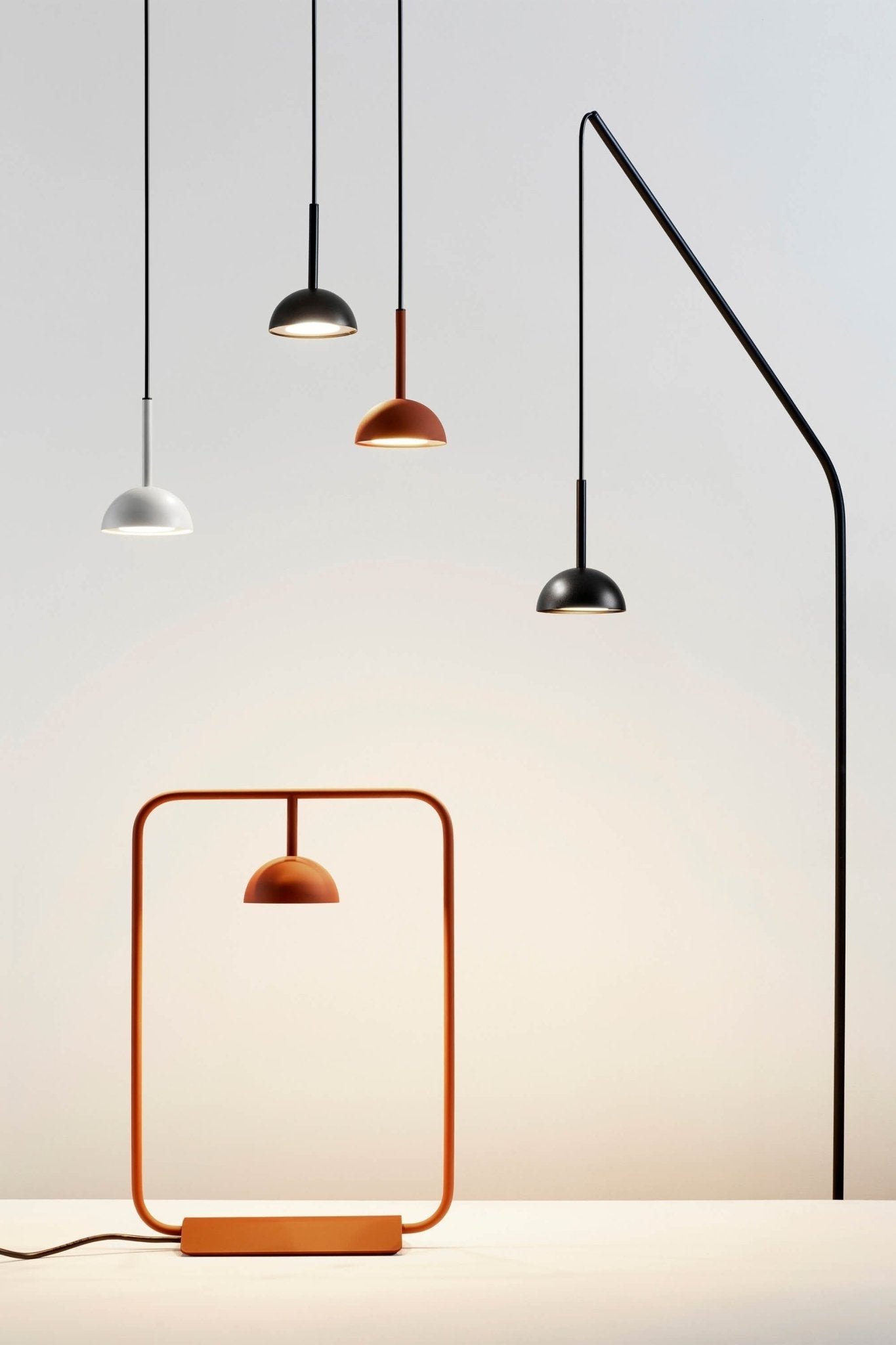 Cupolina Pendant Light | Metal | White, Black, Orange