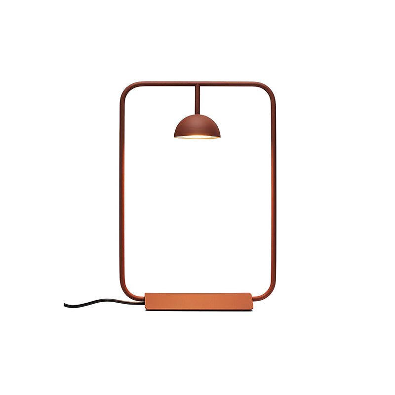 Cupolina Table Lamp | Metal | Black and Orange