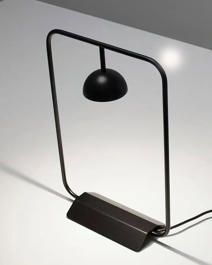 Cupolina Table Lamp | Metal | Black and Orange