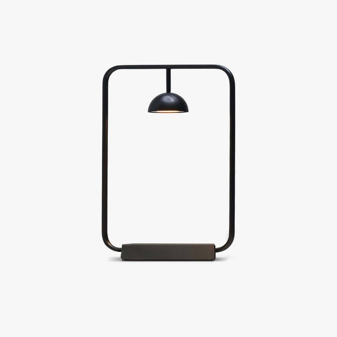 Cupolina Table Lamp | Metal | Black and Orange