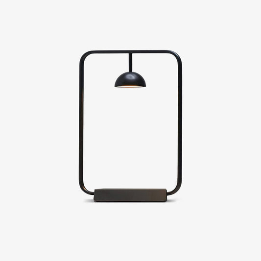 Cupolina Table Lamp | Metal | Black and Orange