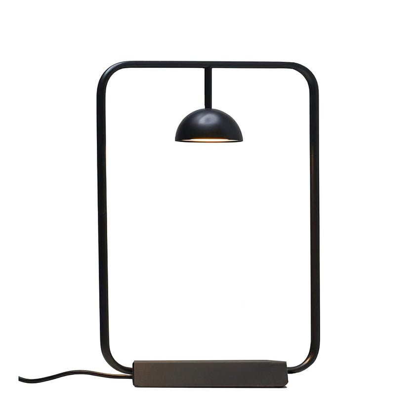 Cupolina Table Lamp | Metal | Black and Orange